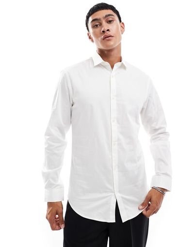 Jack & Jones Jack & Jones Premium slim fit shirt in white
