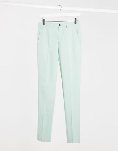 Jack & Jones Jack & Jones premium slim fit suit pants in mint-Green