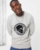Jack & Jones Jack & Jones Premium sweat with flocked skull in gray - 2