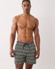Jack & Jones Jack & Jones printed swim shorts in black and white-Navy - 1
