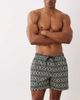 Jack & Jones Jack & Jones printed swim shorts in black and white-Navy - 2