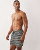 Jack & Jones Jack & Jones printed swim shorts in black and white-Navy - 3