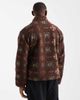 Jack & Jones Jack & Jones printed teddy jacket in burgundy-Red - 3