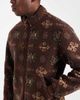 Jack & Jones Jack & Jones printed teddy jacket in burgundy-Red - 4