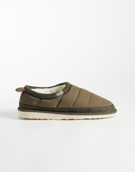 Jack & Jones Jack & Jones puff mule slipper in khaki-Green