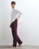 Jack & Jones Jack & Jones pyjama bottoms in red and navy check-Blue - 4