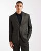 Jack & Jones Jack & Jones regular fit wool blend suit jacket in dark green - 1