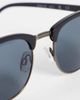 Jack & Jones Jack & Jones retro frame sunglasses in black - 2