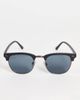 Jack & Jones Jack & Jones retro frame sunglasses in black - 3