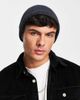 Jack & Jones Jack & Jones ribbed beanie with logo in dark gray - 1