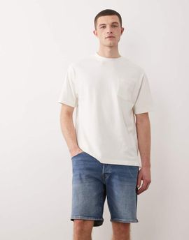 Jack & Jones Jack & Jones Rick slim denim shorts in mid blue