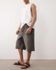 Jack & Jones Jack & Jones Ron baggy denim shorts in black tint - 3