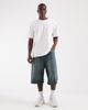 Jack & Jones Jack & Jones Ron baggy denim shorts in dark tint-Green - 1