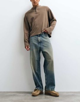 Jack & Jones Jack & Jones Ron skater jeans in mid blue with tint