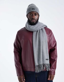 Jack & Jones Jack & Jones scarf with tassel in gray
