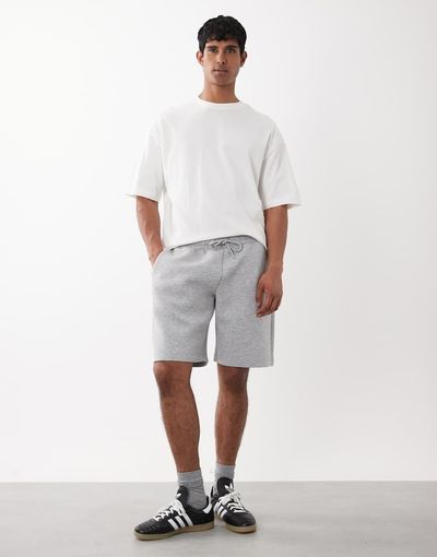 Jack & Jones Jack & Jones scuba-style sweat shorts in gray