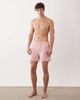 Jack & Jones Jack & Jones seersucker stripe swim shorts in red - 1