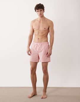 Jack & Jones Jack & Jones seersucker stripe swim shorts in red