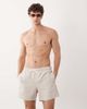 Jack & Jones Jack & Jones seersucker swim shorts in cream-White - 1