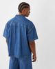 Jack & Jones Jack & Jones short sleeve denim shirt in mid blue - part of a set - 3
