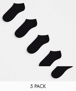 Jack & Jones Jack & Jones sneaker socks 5 pack in black