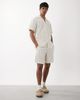 Jack & Jones Jack & Jones stripe textured shorts in cream - part of a set-White - 1