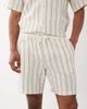 Jack & Jones Jack & Jones stripe textured shorts in cream - part of a set-White - 4