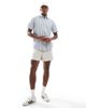 Jack & Jones Jack & Jones striped short sleeve oxford shirt in blue - 2