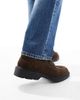 Jack & Jones Jack & Jones suede loafers in brown - 3