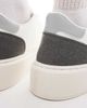 Jack & Jones Jack & Jones suede mix sneakers in white with gray trim - 2