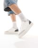 Jack & Jones Jack & Jones suede mix sneakers in white with gray trim - 3