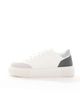 Jack & Jones Jack & Jones suede mix sneakers in white with gray trim - 4