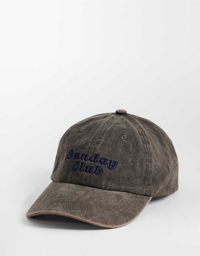 Jack & Jones Jack & Jones Sunday club cap in washed gray
