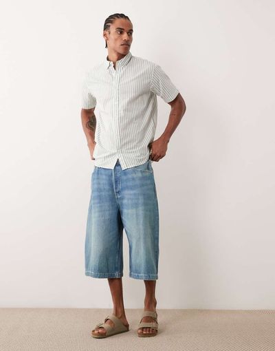 Jack & Jones Jack & Jones super baggy jorts in mid blue