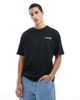 Jack & Jones Jack & Jones super oversized koi carp back print T-shirt in black - 4