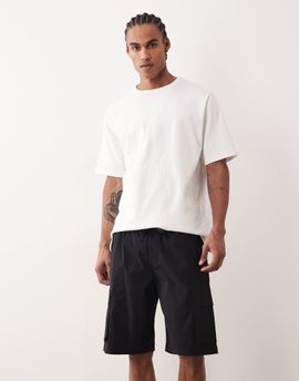 Jack & Jones Jack & Jones technical cargo shorts in black