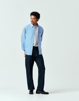Jack & Jones Jack & Jones Ted relaxed straight jeans in dark blue