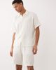 Jack & Jones Jack & Jones textured shorts in cream - part of a set-White - 2