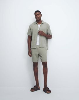 Jack & Jones Jack & Jones textured shorts in sage green - part of a set