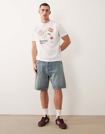 Jack & Jones Jack & Jones Tony loose denim shorts in vintage blue