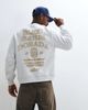 Jack & Jones Jack & Jones varsity logo sweatshirt in light gray-White - 1