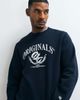 Jack & Jones Jack & Jones varsity logo sweatshirt in navy - 2