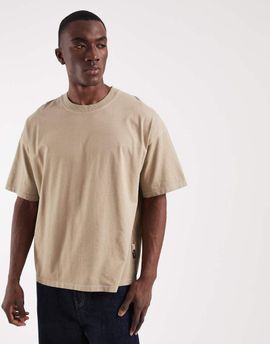 Jack & Jones Jack & Jones washed t-shirt in beige-Neutral