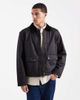 Jack & Jones Jack & Jones wax jacket in black - 1