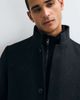 Jack & Jones Jack & Jones wool blend coat with high collar in dark gray - 3