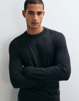 Jack & Jones Jack & Jones wool blend sweater in black