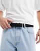 Jack & Jones Jack & Jones woven belt with buckle in black - 1