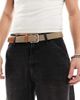 Jack & Jones Jack & Jones woven belt with buckle in tan-Brown - 1