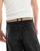 Jack & Jones Jack & Jones woven belt with buckle in tan-Brown - 3