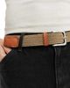 Jack & Jones Jack & Jones woven belt with buckle in tan-Brown - 4